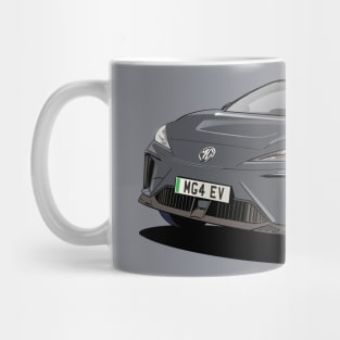 MG 4 Electic Car in Grey Mug